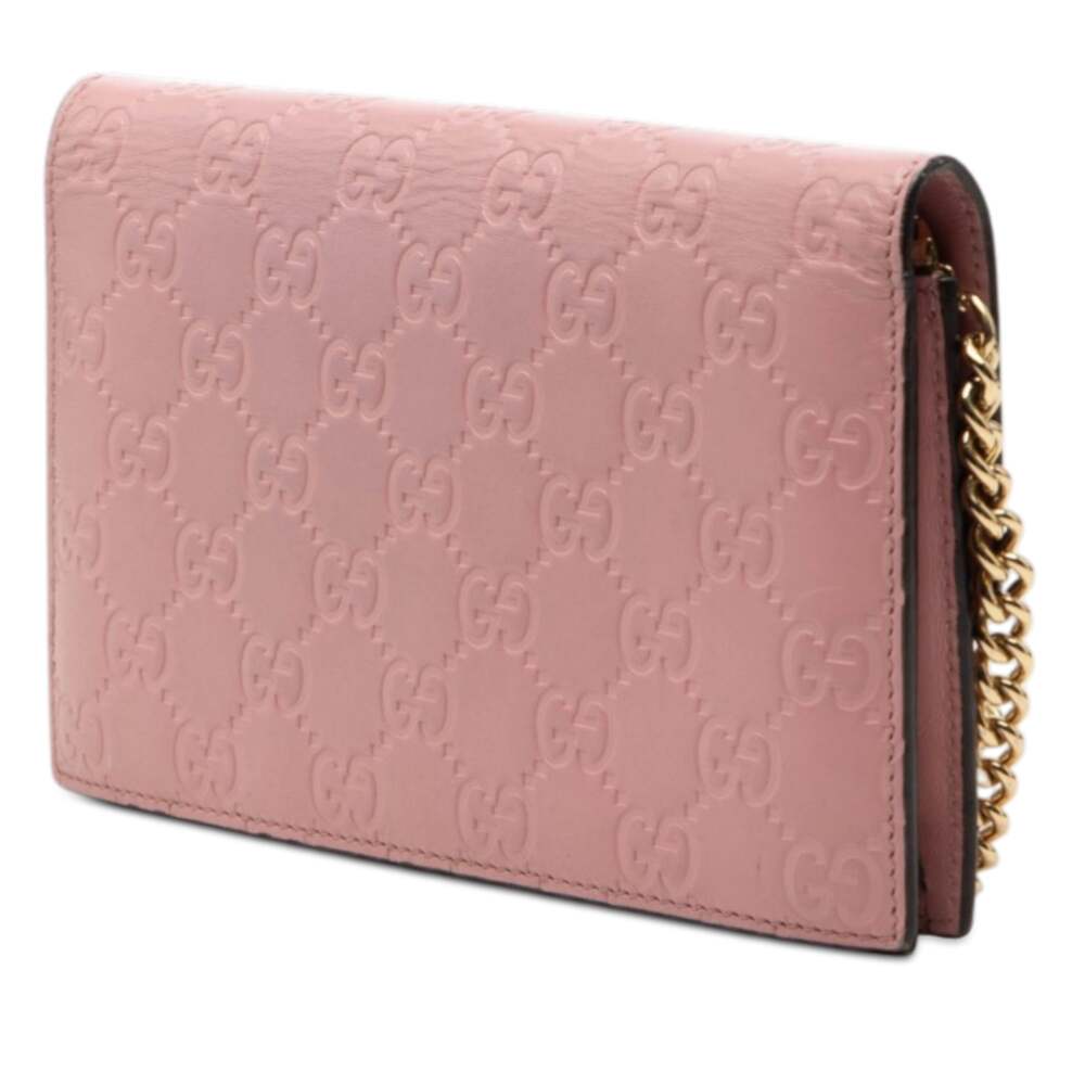 Icon Wallet On Chain Guccissima Leather #251589G70B - Picture 2 of 7